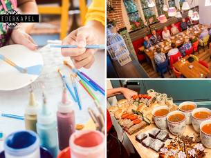 Workshop servies decoreren + borrelplank of lunchplank (2 uur) bij Broederkapel