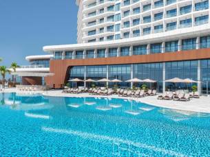 8 daagse vliegvakantie naar Hampton by Hilton Marjan Island in ras al khaimah, verenigde arabische emiraten