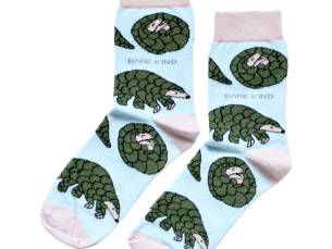 Save the Pangolins Bamboo Socks | UK Adult 4-7
