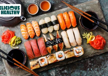 Sushibox (32 of 56 stuks) van Delicious and Healthy voor afhaal of thuisbezorgd