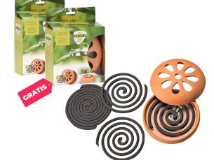 Anti Muggen Citronella Wierook Spiralen In Potje - Vandaag 1+1 GRATIS!