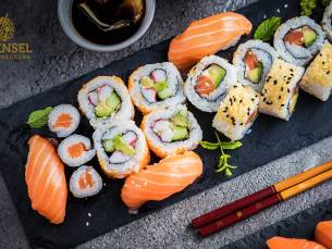 Sushibox voor afhaal of thuisbezorging (20 of 58 stuks) bij Woensel Wereldkeukens