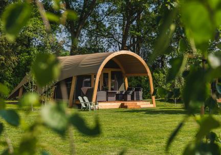 Luxe Lodgetentmet privé sanitair | 4 pers.