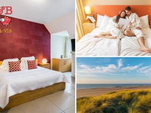 Overnachting voor 2 + ontbijt + welkomstdrankje + late check-out aan de Belgische kust