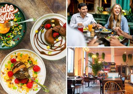 3-gangen shared dining-diner bij Culture CafÃ© Leidse Lente