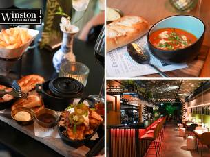 4-gangen shared dining-diner bij Winston Bistro