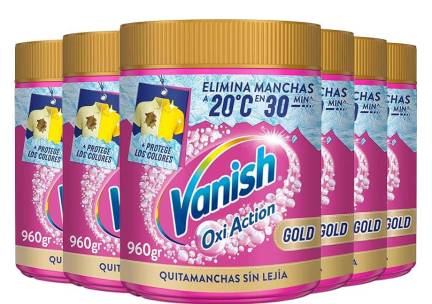 6-Pack Vanish Oxi Action 960g - Vlekverwijderaar Voor Gekleurde Was! ...