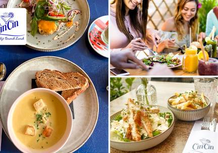 Ontbijt + warme drank of 2- of 3-gangen keuzelunch