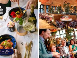 3-, 4- of 5-gangendiner van de chef bij Het Zalmhuis
