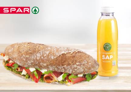 Broodje + smoothie naar keuze voor afhaal bij SPAR