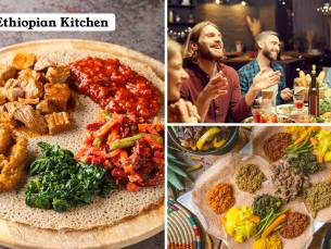 Ethiopische lunch of 2-gangendiner Ã  la carte bij Ethiopian Kitchen