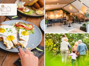 Wandel- of fietsarrangement incl. koffie/thee, gebak en 2-gangen keuzelunch