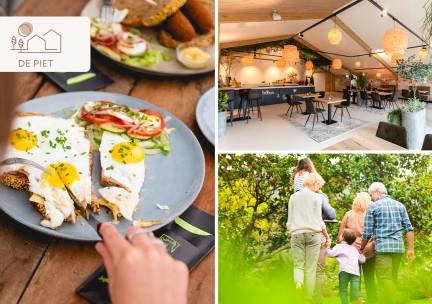 Wandel- of fietsarrangement incl. koffie/thee, gebak en 2-gangen keuzelunch