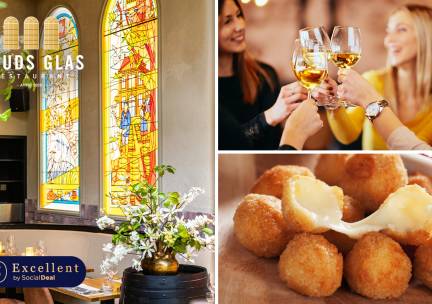 1 glas wijn, speciaalbier of spritzer naar keuze + bittergarnituur bij Gouds Glas in hartje Gouda