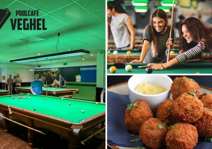 2 uur poolen + 8 bitterballen