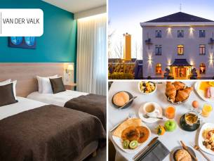 Overnachting voor 2 + ontbijt + late check-out + welkomstdrankje