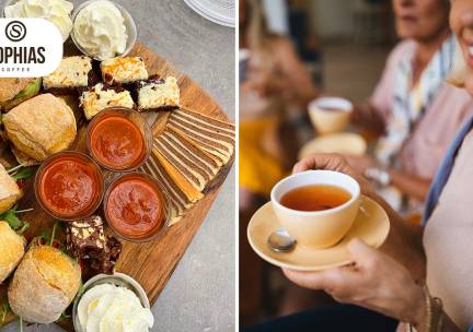 High tea inclusief onbeperkt verse thee (1,5 uur) bij Sophias Coffee