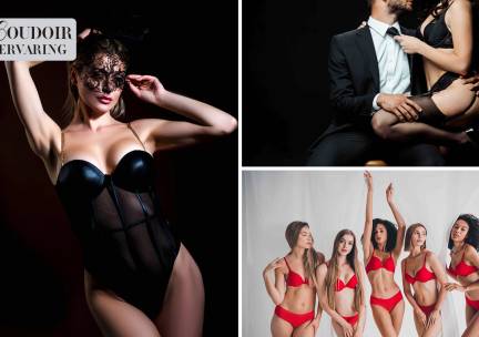 Luxe boudoirshoot voor 1, 2 of 4 personen + visagie + hairsyling + evt. high tea met bubbels