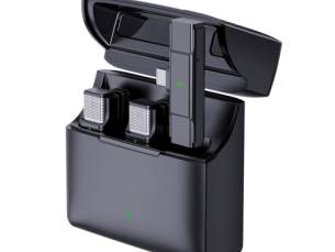 One-Trigger-Two 2.4G Wireless Mikrofon System Clip-on Mikrofon für Telefon Omnidirektionale Mini Revers Mikrofon