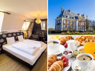 Overnachting voor 2 in een kasteel + ontbijt + fles bubbels