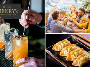 2 cocktails + gerecht naar keuze