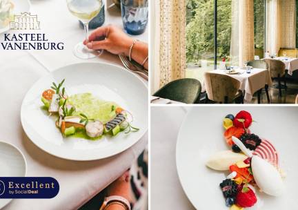 3-gangenlunch van de chef of 5-gangendiner van de chef bij Kasteel De Vanenburg