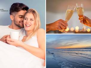 Overnachting voor 2 of 3 + welkomstdrankje + late check-out in Scheveningen