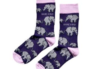 Save the Elephants Bamboo Socks | UK Adult 7-11