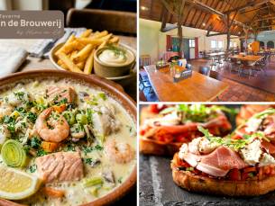2- of 3-gangendiner Ã  la carte + evt. brood vooraf bij Taverne Â´In de BrouwerijÂ´
