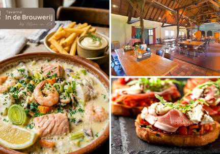 2- of 3-gangendiner Ã  la carte + evt. brood vooraf bij Taverne Â´In de BrouwerijÂ´
