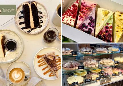 Cheesecake naar keuze + koude of warme drank naar keuze