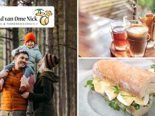 Wandelarrangement + warme drank + gebak + lunch bij Eiland van Ome Nick