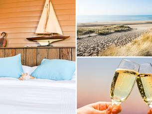 Overnachting(en) + ontbijt + glas cava voor 2 aan de Belgische kust
