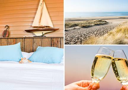 Overnachting(en) + ontbijt + glas cava voor 2 aan de Belgische kust