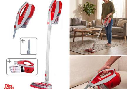 2-in-1 Dirt Devil Draadloze Steelstofzuiger - Draadloos Stofzuigen En Kruim ...