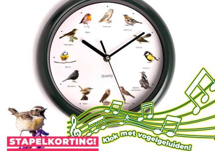 Vogelgeluiden Klok - Elk Uur Een Nieuw Vogelconcert! ...
