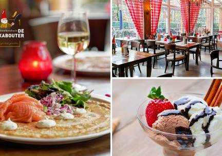 Pannenkoek + soep of nagerecht + evt. broodje bij Pannenkoekenhuis De Boskabouter