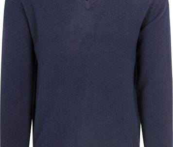 Steppin' Out Trui V-hals Lamswol Navy