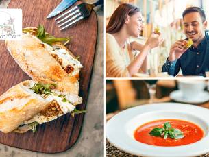 3-gangen keuzelunch + warme drank naar keuze bij HapjeHeppie