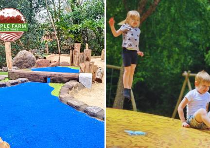 Adventure golf + toegang buitenspeeltuin bij Maple Farm Adventures