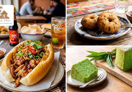 Broodje naar keuze + bara naar keuze + lekkernij voor afhaal of dine-in