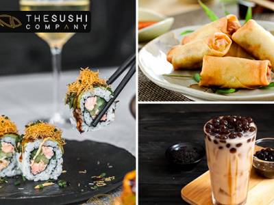 Pokébowl of sushibox + bubble tea