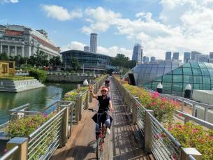 Fahrradtour durch die L&ouml;wenstadt Singapur