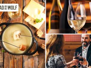 Kaasfondue + evt. dessert en/of fles wijn bij CafÃ© Aad de Wolf