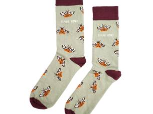 Save the Tiger Moth Bamboo Socks | UK Adult 7-11