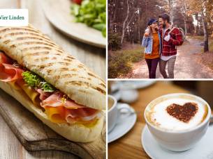 Wandelarrangement met koffie + gebak + lunch