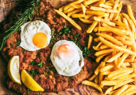 Schnitzel voor afhaal, dine-in of thuisbezorgd bij Schnitzel House