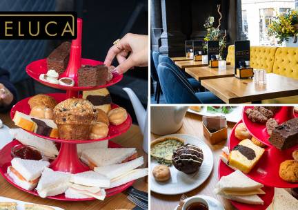 High tea + evt. glaasje bubbels bij De Luca in hartje Den Haag
