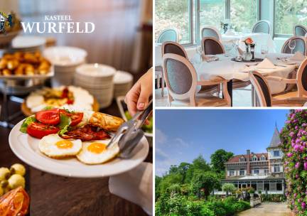 Ontbijtbuffet bij Kasteel Wurfeld in Maaseik