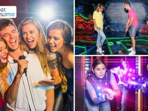 Glow in the dark minigolf, lasergamen of karaoke in Nijmegen